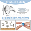 DIY Blank Dome Cufflinks Making Kit DIY-DC0002-60A-2
