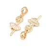 Alloy Enamel European Dangle Charms AL-CBAC2D3-18G-2