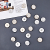 20Pcs 2 Colors 1-Hole ABS Plastic Shank Buttons BUTT-HY0001-06-4