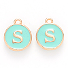 Golden Plated Alloy Enamel Charms LS-ENAM-S118-05S-1