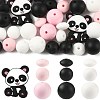 40Pcs 10 Styles Silicone Beads SIL-FS0001-27C-1