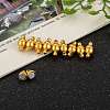 Round Brass Magnetic Clasps with Loops KK-D331-G-NF-6