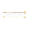 Brass Lapel Pin Base Settings KK-I693-02E-G-1