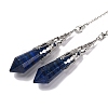 Natural Lapis Lazuli Pointed Dowsing Pendulum Big Pendants G-H285-06P-A29-2