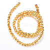 Electroplate Non-magnetic Synthetic Hematite Bead Strands G-Q465-23G-2