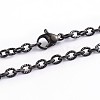 304 Stainless Steel Cable Chain Necklaces X-STAS-F016-22B-1