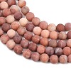 Natural Pink Aventurine Beads Strands LS-G-G716-01-6mm-9