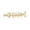 Brass Micro Pave Cubic Zirconia Pendants KK-P345-68G-1
