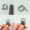 304 Stainless Steel D-Ring Anchor Shackle Clasps STAS-E147-07P-3