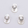 Natural White Shell Mother of Pearl Shell SSHEL-L008-33B-1