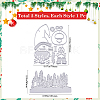 2Pcs 2 Styles Christmas Carbon Steel Cutting Dies Stencils FIND-GF0007-51-2