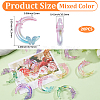 20Pcs Transparent UV Plating Acrylic Beads PACR-PA0001-28-2