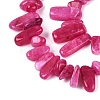 Dyed Natural Quartz Beads Strands G-Q606-24A-10-3