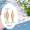 16Pcs 304 Stainless Steel Pendant STAS-ME0002-76-2