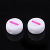 Initial Acrylic Beads X-OACR-E001-20I-2