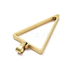 304 Stainless Steel Open Back Bezel Pendants STAS-Z091-05G-04-2