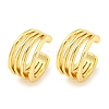 Brass Cuff Earrings EJEW-C104-143G-1