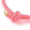 Adjustable Nylon Round Milan Cord Slider Bracelet Making FB-H001-01G-07-2