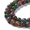 Dyed Natural Malaysia Jade Beads Strands G-G021-01A-02-4