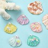 10Pcs 5 Colors Ocean Theme Translucent Resin Cabochons RESI-YW0001-52-5
