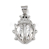 Brass Micro Pave Cubic Zirconia Pendants KK-A260-07D-P-1