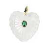 Natural Quartz Crystal Carved Pendants G-C276-01G-15-1