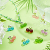 9Pcs 9 Colors Transparent Resin Pendants FIND-PH0026-92-2