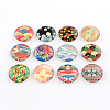 Half Round/Dome Pattern Photo Glass Flatback Cabochons for DIY Projects GGLA-Q037-12mm-43-1