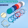 BENECREAT PP Plastic Canning Cover AJEW-BC0002-13-2