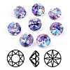 Pointed Back & Back Plated K9 Glass Rhinestone Cabochons RGLA-J012-10mm-539LS-1