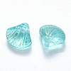 Transparent Spray Painted Glass Beads GLAA-T016-04A-2