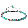 4mm Natural Shoushan Stone Beaded Braided Bracelets LS-SY1950-10-1