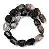 Natural Black Rutilated Quartz Beads Strands G-F796-C02-01-3
