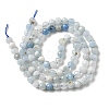 Natural Aquamarine Beads Strands X-G-E411-19E-4mm-2