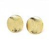 Brass Stud Earrings Findings KK-O123-B-1