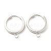 201 Stainless Steel Huggie Hoop Earrings Findings STAS-A167-01O-S-1