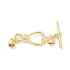 Brass Toggle Clasps KK-Z083-09G-1