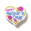  Mother's Day Silicone Focal Beads SIL-P007-B03-1