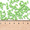 Rubberized Style Glass Seed Beads SEED-Z003-01B-4