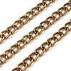 Oxidation Aluminum Cuban Link Chains CHA-S002-03G-1