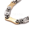 Vacuum Plating 304 Stainless Steel Bar Link Chains Necklace STAS-E160-19GP-2