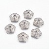 Tibetan Style Bead Caps TIBEB-A24621-P-LF-2