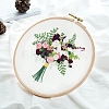 Flower Bouquet Pattern 3D Embroidery Starter Kits DIY-P077-046-1