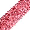 Crackle Transparent Glass Beads Strands GLAA-N068-03A-09-1