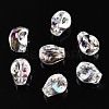 Electroplate Glass Beads Strands EGLA-T021-09A-3