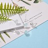 925 Sterling Silver Flat Pad  Stud Earring Findings STER-K167-045F-S-6