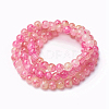 Spray Painted Glass Beads Strands GLAA-A038-C-60-2