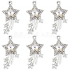 10Pcs Glass Pendants GLAA-YW0004-64B-01-1