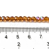 Electroplate Transparent Glass Beads Strands LS-EGLA-A035-T4mm-L04-4