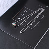 304 Stainless Steel Pride Flag/Rainbow Flag Column Pendant Box Chain Necklaces for Men WG592AE-01-4